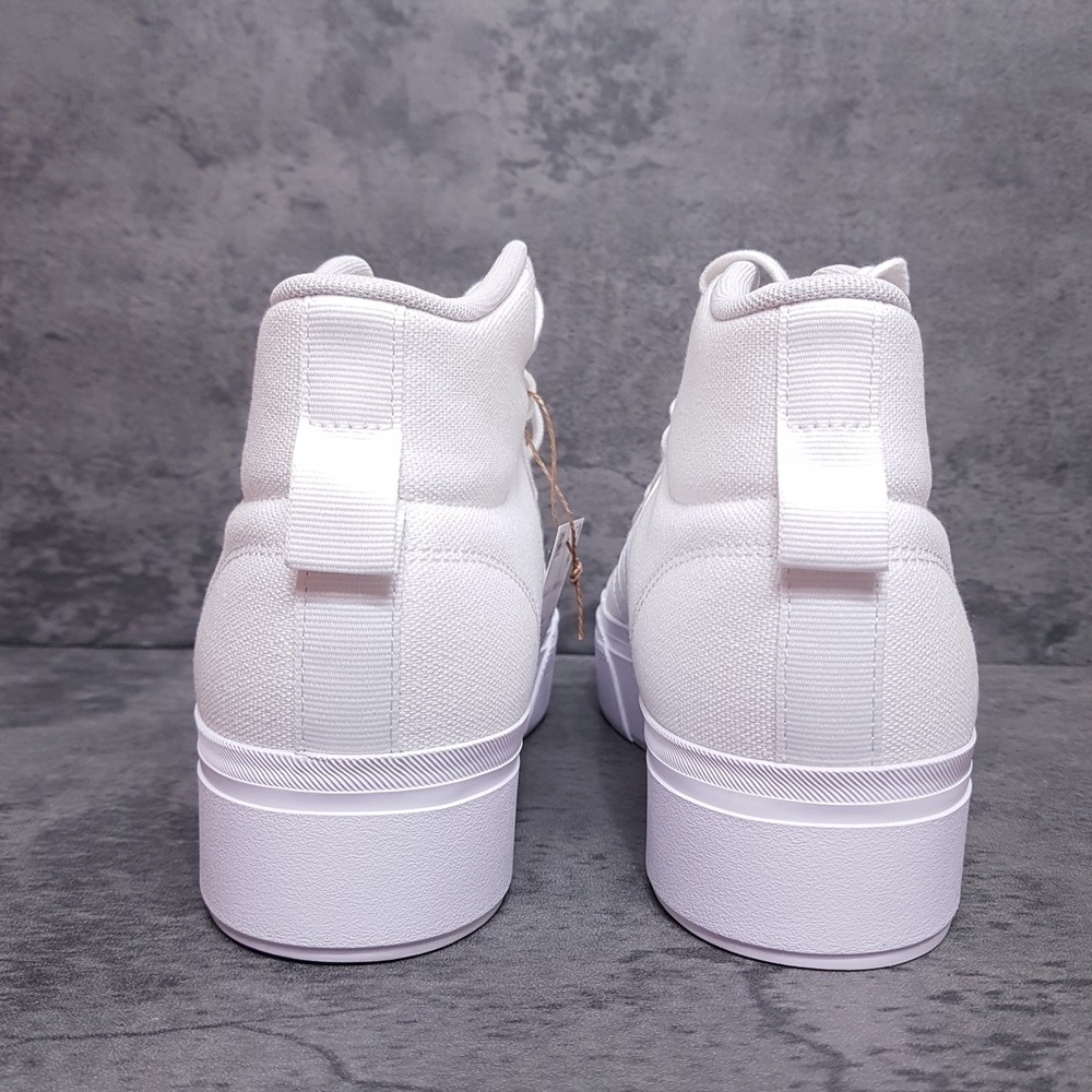 ADIDAS Bravada 2.0 Mid Platform Sneaker Skateboarding Shoes Womens 10 White - Picture 4 of 5